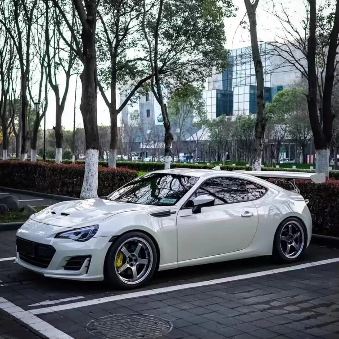 SW Style Carbon Fiber Front Engine Hood Bonnet Cover for  Brz  GT86 2013-2019